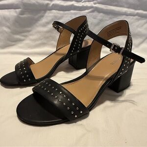Express Black Studded Heels